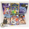 Image 1 : 6 SEALED VHS FAMILY MOVIES PLUS 2 SEALED LASSIE