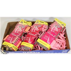 FLAT OF NEW LADIES RAZORS.