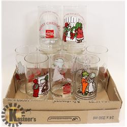 SET OF 9 HOLLY HOBBIE/COKE COLLECTIBLE