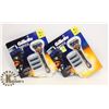 LOT OF 2 GILLETTE FUSION PROGLIDE 5 RAZOR & BLADE