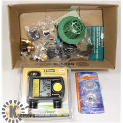 BOX OF NEW PLUMBING ITEMS INCL