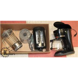COFFEE POT, TOASTER, ELECTROLUX BLENDER