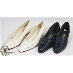 2 PAIR WOMEN'S SHOES, NATURALIZER SZ 7 BLUE