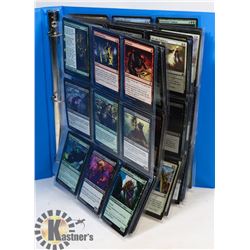LOT OF 180 MAGIC THE GATHERING CARDS IN BINDER.
