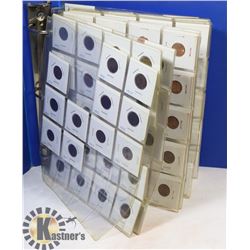 LARGE BINDER OF OLD USA WHEAT PENNIES AND LINCOLN