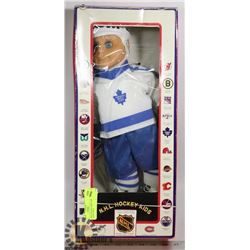 NHL HOCKEY KIDS TORONTO MAPLE LEAFS DOLL.