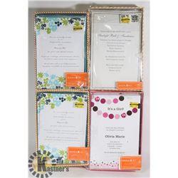 LOT OF ANNOUNCEMENT CARD KITS