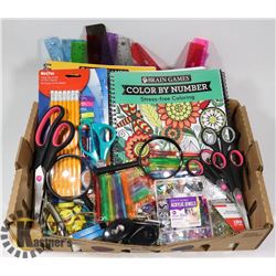 FLAT OF CRAFT SUPPLIES