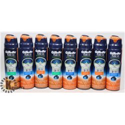 LOT OF 8  ASSORTED SHAVING CREAMS