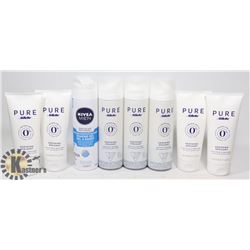 LOT OF 8  ASSORTED SHAVING CREAMS