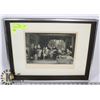 Image 1 : FRAMED STEEL ENGRAVING 1865 FALSTAFF AND HIS