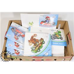 FLAT OF NINTENDO BIRTHDAY INVITATIONS AND