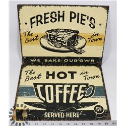 SET OF 2 METAL SIGN'S 1 BEST HOT