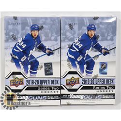 LOT OF TWO 2019/20 UPPER DECK YOUNG GUNS NHL