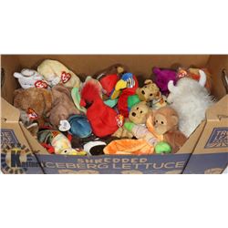 LOT OF ASSORTED VINTAGE TY BEANIE BABIES.