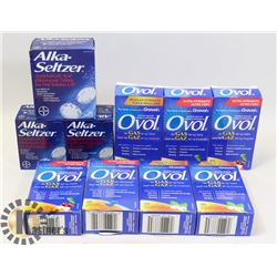 BAG OF OVOL AND ALKA SELTZER