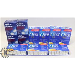 BAG OF OVOL AND ALKA SELTZER