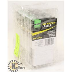 12 NEW PACKS OF LABELS / 500 PER