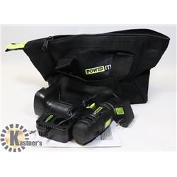 NEW DRILL/CHARGER AND TOOLBAG