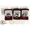 Image 1 : LOT OF 6 SILVER CANADIAN COMMEMORATIVE DOLLARS