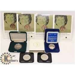 LOT OF 8 COMMEMORATIVE CANADIAN $1 DOLLAR COINS.