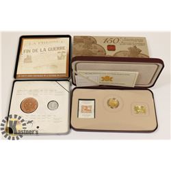 LOT OF 2 SILVER CANADIAN COMMEMORATIVE COIN SETS.