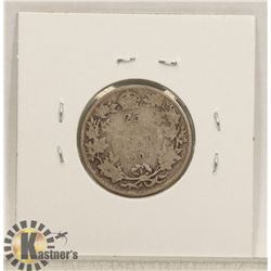 1906 KING EDWARD 25 CENT COIN