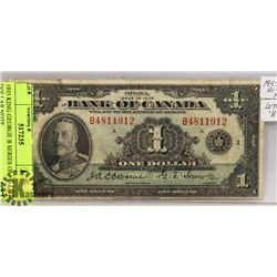 1935 KING GEORGE B SERIES ONE DOLLAR NOTE