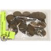 Image 1 : LOT OF 50 OLD USA INDIAN HEAD PENNY COINS IN BAG.