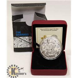 2014 FINE SILVER 2 OZ $30 DOLLAR CANADIAN ART