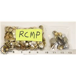 VINTAGE LOT OF UNIFORM BUTTONS INCL RCMP & POLICE