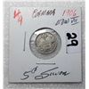 Image 1 : 9)  CANADIAN 1906 SILVER 5 CENT COIN