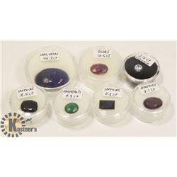 115 CARATS OF EMERALD, RUBY, SAPPHIRE, LAPIS