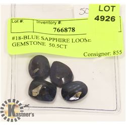 #18-BLUE SAPPHIRE LOOSE GEMSTONE  50.5CT