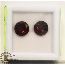 #43-RED GARNET MATCHING PAIR 4 CT