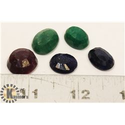 #20-MIX GEMSTONE,RUBY,EMERALD,SAPPHIRE  66.0CT