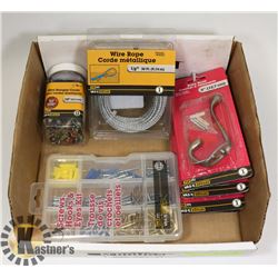 BOX OF ASSORTED HARDWARE / SCREWS