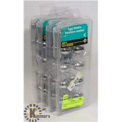 4 PACKS OF 10 EGG KNOBS / 40 TOTAL