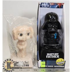 LOT OF 2 STAR WARS BOBBLE HEADS