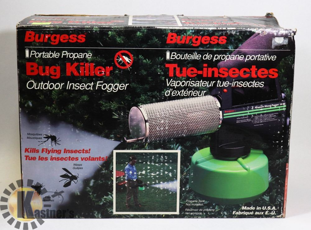 BURGESS PORTABLE PROPANE OUTDOOR INSECT FOGGER.