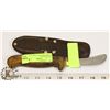 Image 1 : OUTDOOR EDGE HUNTING/SKINNING KNIFE AND SHORT BLADE