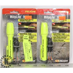 LOT OF 2 MITYLITE 1900 YELLOW, SUBMERSIBLE TO 500