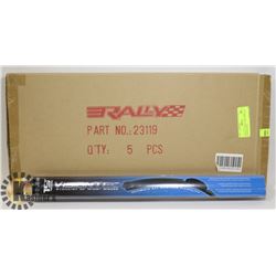 PACK OF 5 NEW ULTRA VISION 19" WIPER BLADES