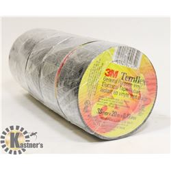 PACK OF 5 NEW EXTRA THICK 3M BLACK TAPE