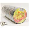 Image 1 : PACK OF 5 NEW EXTRA THICK 3M BLACK TAPE