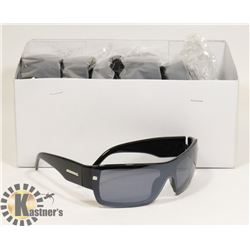 BOX OF BLACK DESIGNER SUNGLASSES