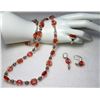 Image 1 : 14)  SUITE OF PINK, CORAL AND SILVER