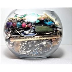 11)  LARGE ROSE BOWL FILLED WITH