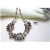 Image 1 : 18)  SILVER TONE AND GREY PEARL WITH