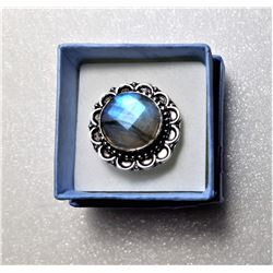 21) ROUND FACETED NATURAL
